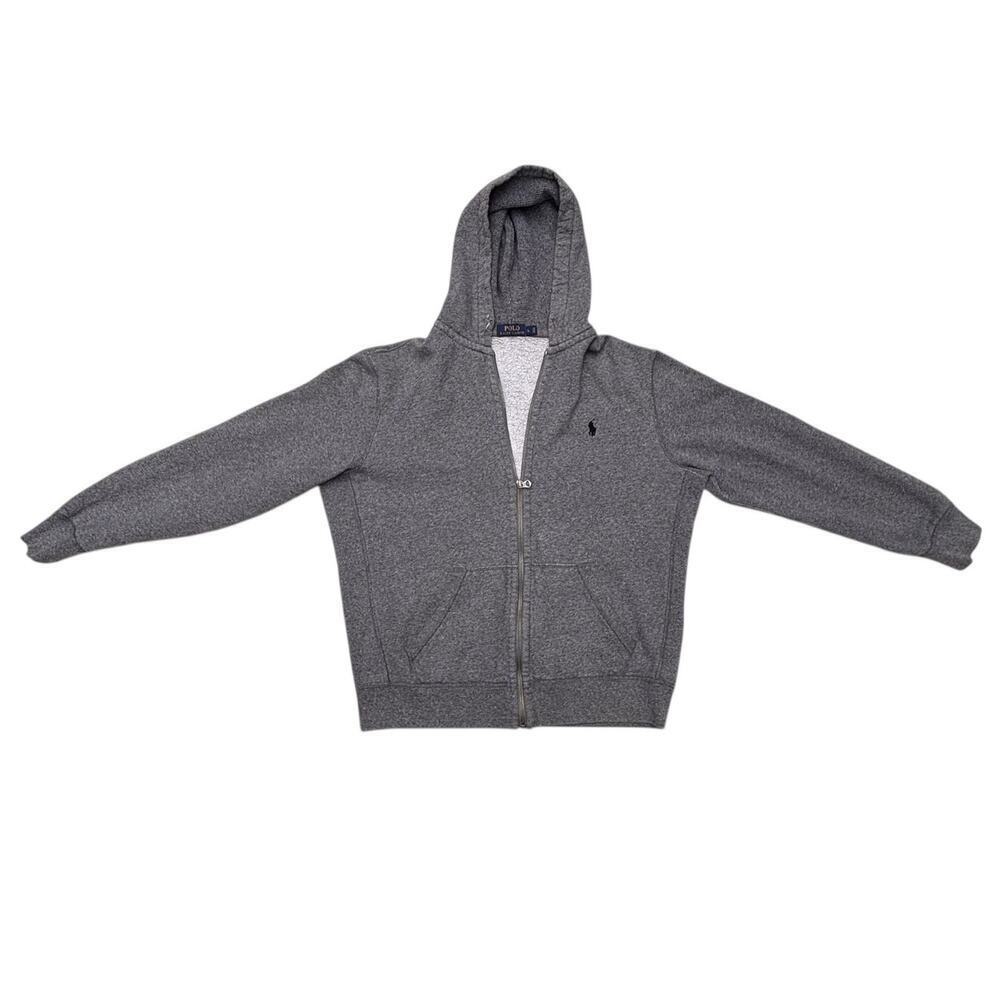 Polo Ralph Lauren Fleece Full-Zip Hoodie Men’s Size L Ash Grey Heather - Picture 3 of 10